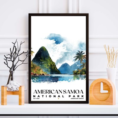 American Samoa National Park Poster, Travel Art, Office Poster, Home Decor | S4 - image4